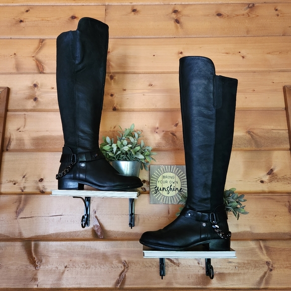 Suede Drawstring Tie Over-The-Knee Riding Boots